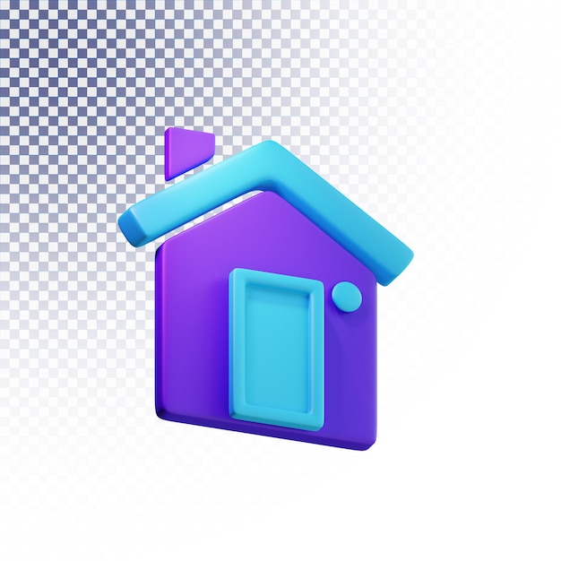 Home icon high quality 3d rendered isolated concept 