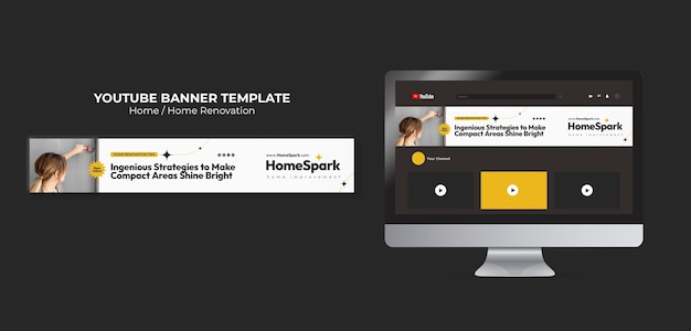 PSD home renovation template design