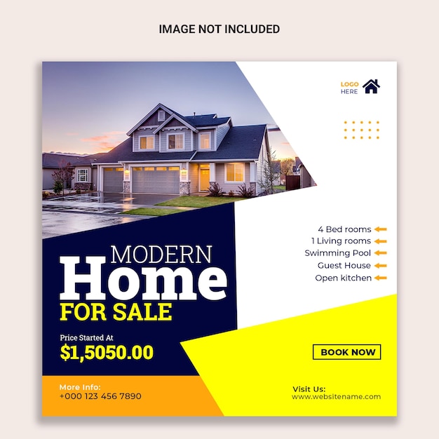 PSD home for a sale real estate post design