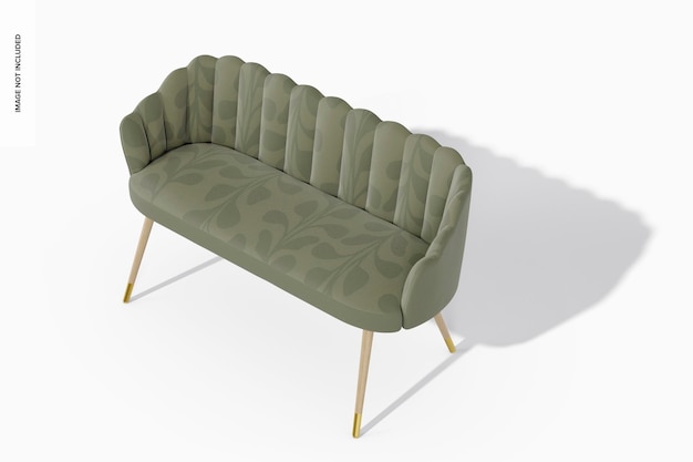 PSD home sofa mockup, perspective