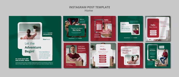 PSD home template design