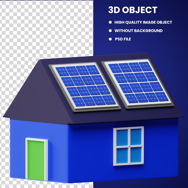 home with solar panel