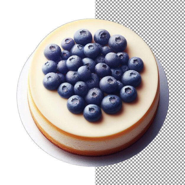 PSD homemade blueberry cheesecake png