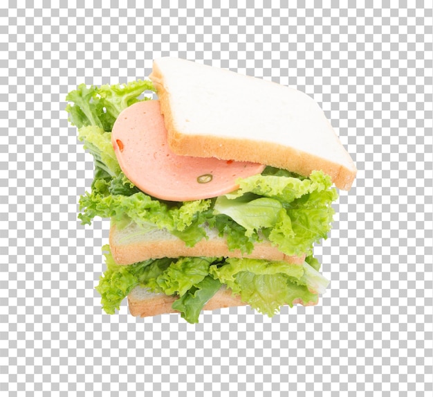 PSD homemade sandwich isolated