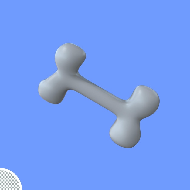 Hond kauwbot 3D-rendering geïsoleerde pictogram