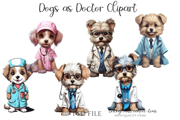 PSD honden als dr. clipart