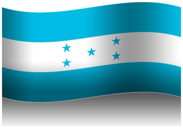 PSD honduras wave flag 3d