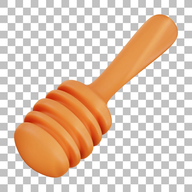 Honey Dipper 3D Illustration PSD