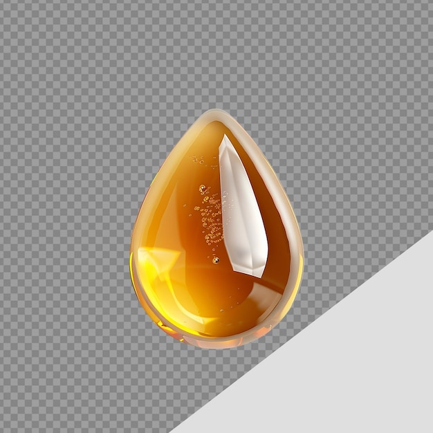 PSD honey drop png isolated on transparent background