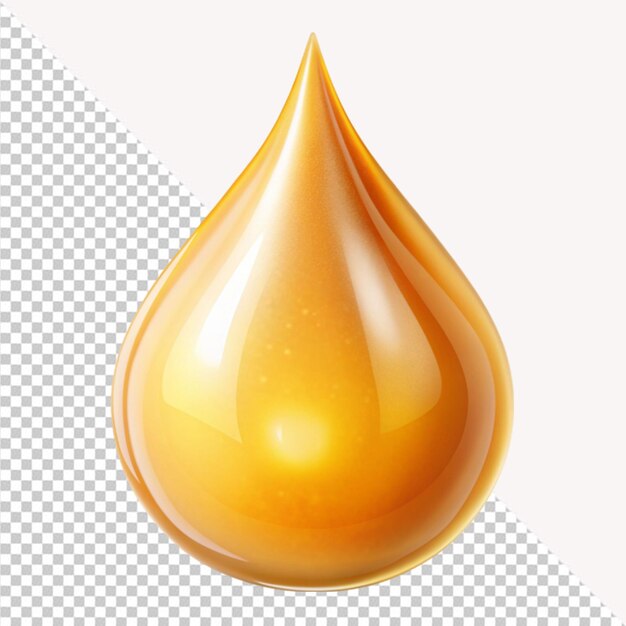 PSD honey drop on transparent background