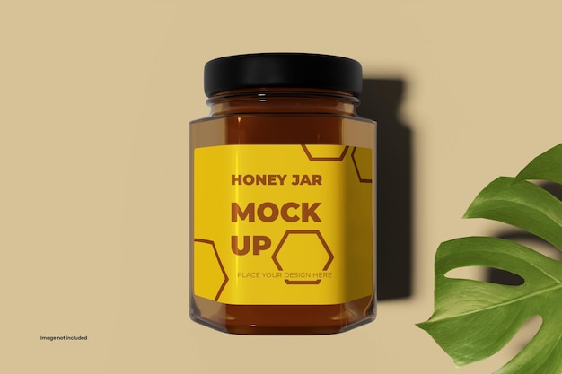 Honey jar mockup