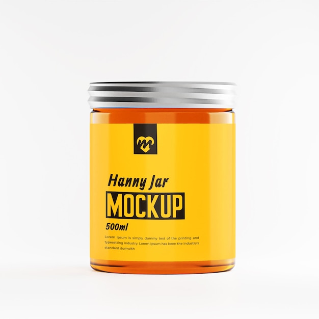 Honey jar mockup