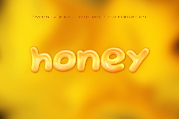 Honey text effect