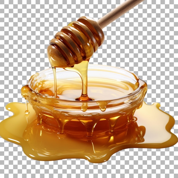 Honey on transparent background