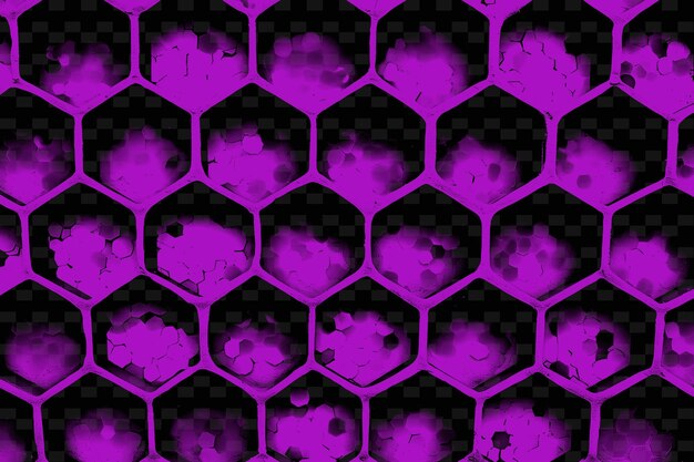 PSD honeycomb hexagonal cells texture with repeating pattern and png creative overlay background decor