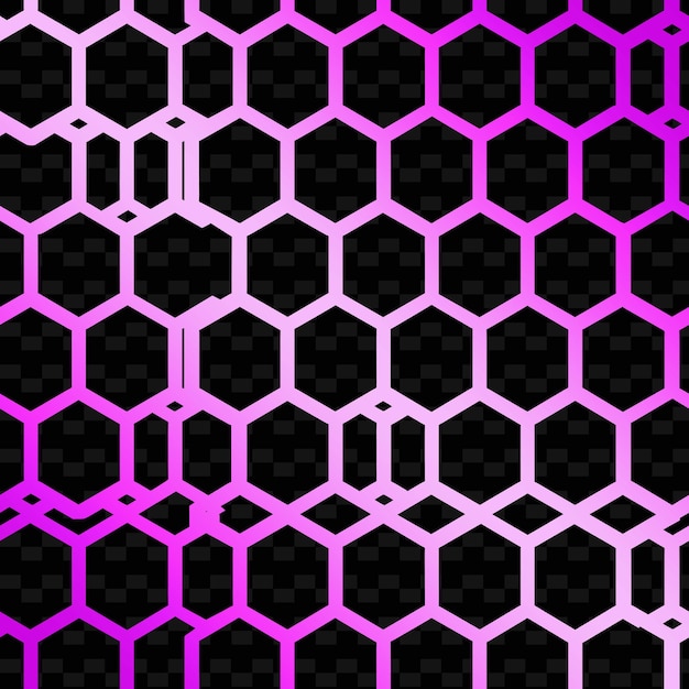 honeycomb hexagonal pattern with hexagon icon and interconne nature inspired abstract outline art