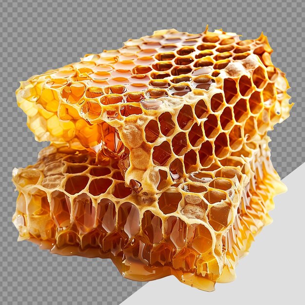 PSD honeycomb png isolated on transparent background