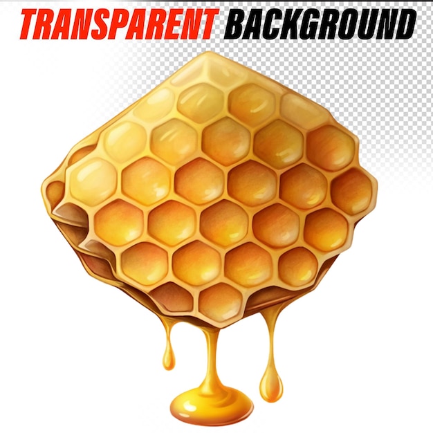 PSD a honeycomb in a pool of honey