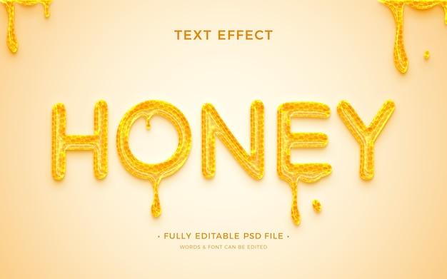 PSD honeycomb text effect