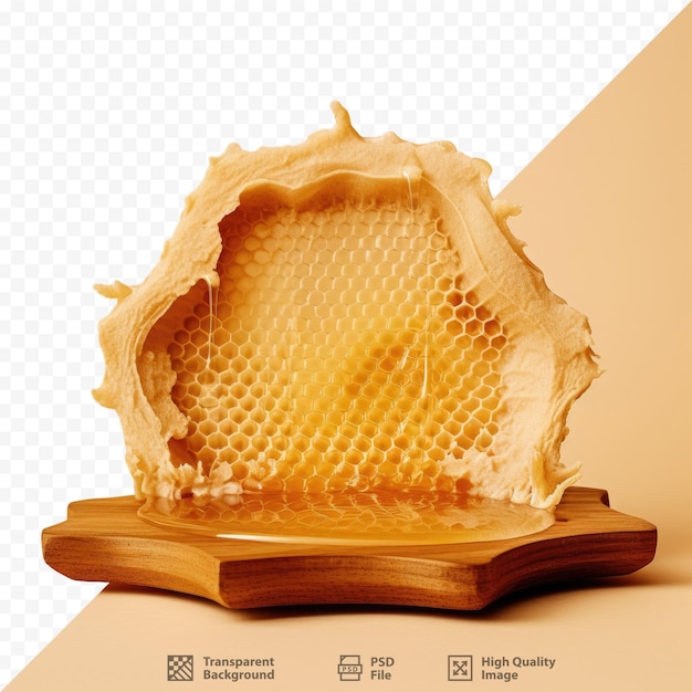 a honeycomb with a picture of a honeycomb on it