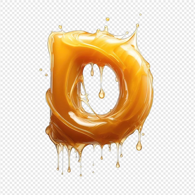 PSD honeyed typeface artistry png