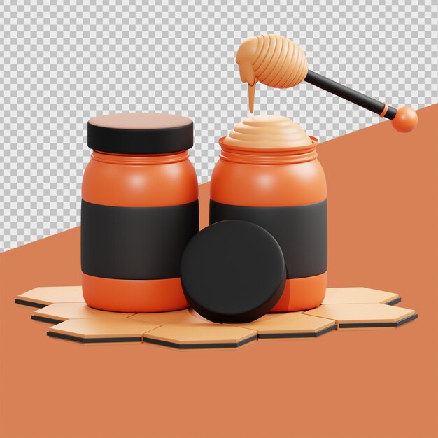 Honingpot 3d medische illustraties