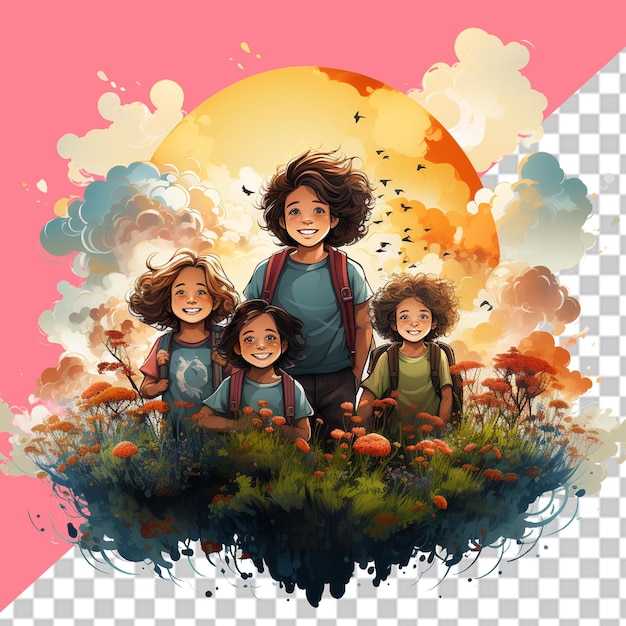 PSD honoring imagination png illustration