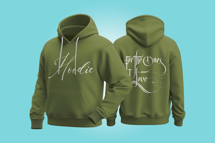 PSD hoodie design mockup psd