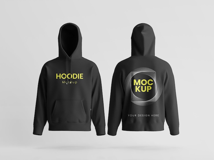 Hoodie Front amp Back Preview Mockup