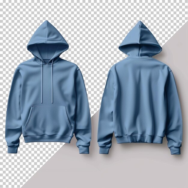 PSD hoodie isolated on transparent background