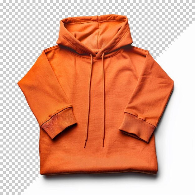 PSD hoodie isolated on transparent background