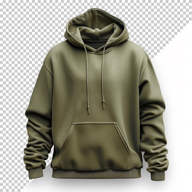 PSD hoodie isolated on transparent background