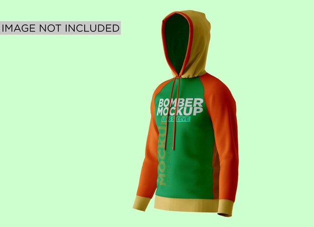 PSD hoodie jacket mockup