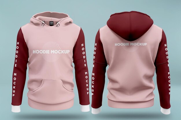 PSD hoodie mockup geïsoleerd