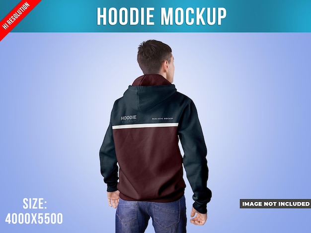 Hoodie mockup half side view