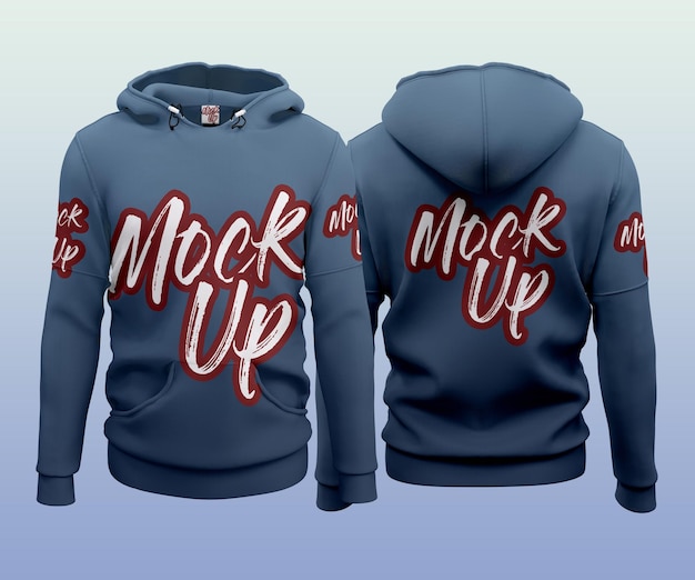 Mockup con cappuccio isolato