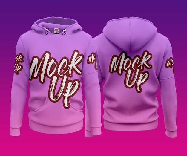 PSD hoodie mockup issolated