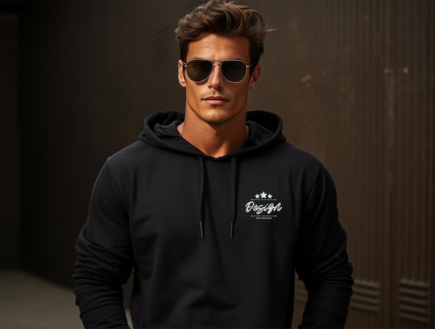 Hoodie mockup ontwerp psd-sjabloon