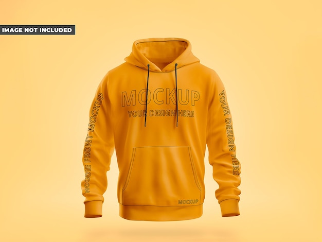 Hoodie mockup vooraanzicht