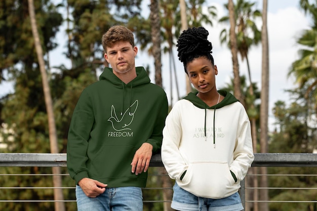Hoodie mockups psd straatkleding mode
