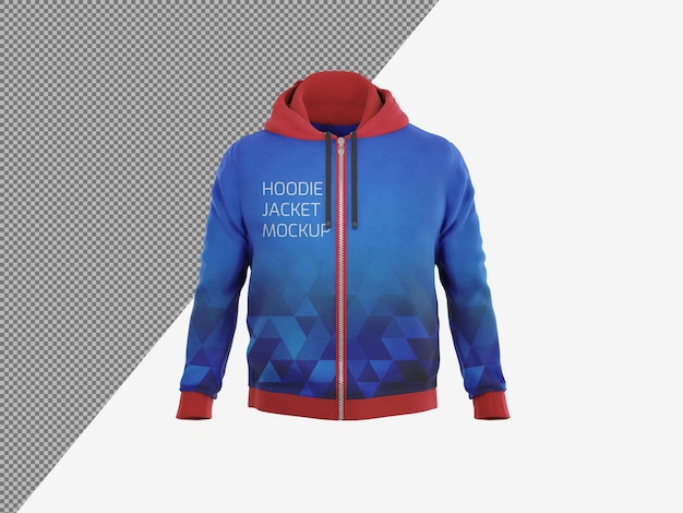 Hoodie vooraanzicht mockup sjabloon