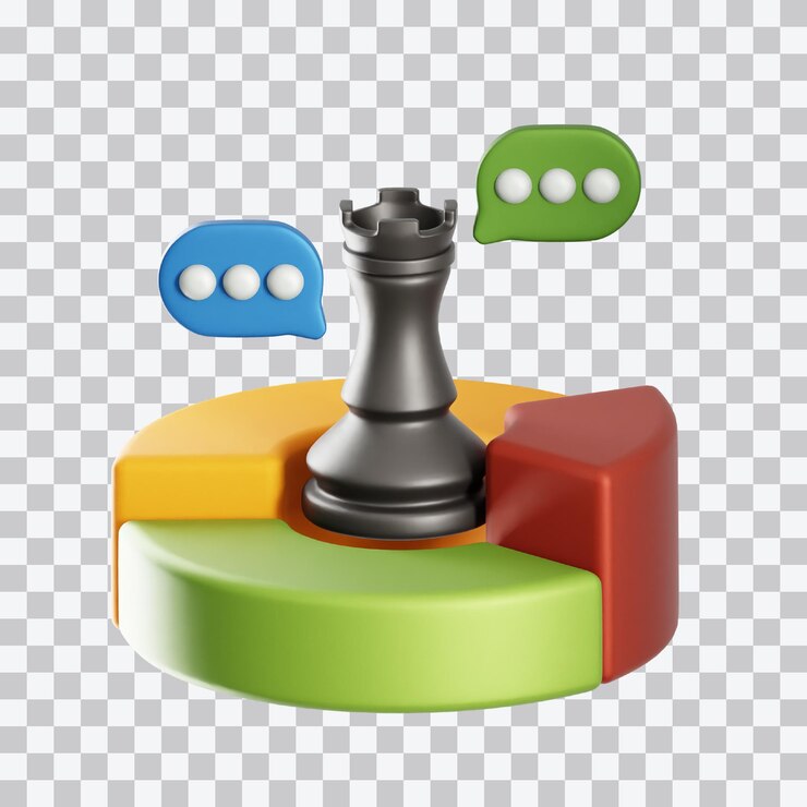 PSD hoofd van het management 3d-illustratie