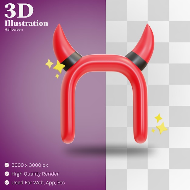 Hoofdband halloween illustratie 3d