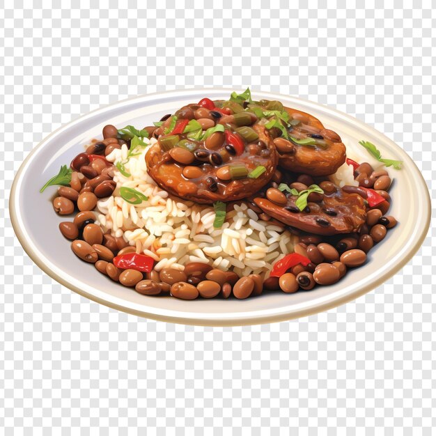 PSD hoppin john isolated on transparent background