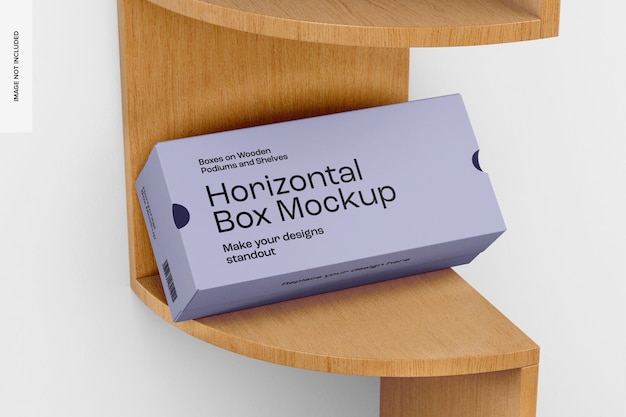 PSD horizontal box mockup