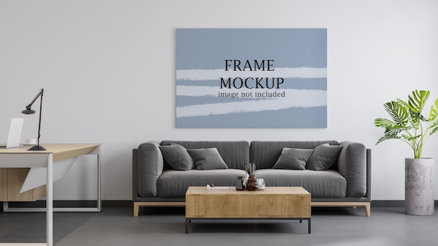 Horizontal canvas mockup