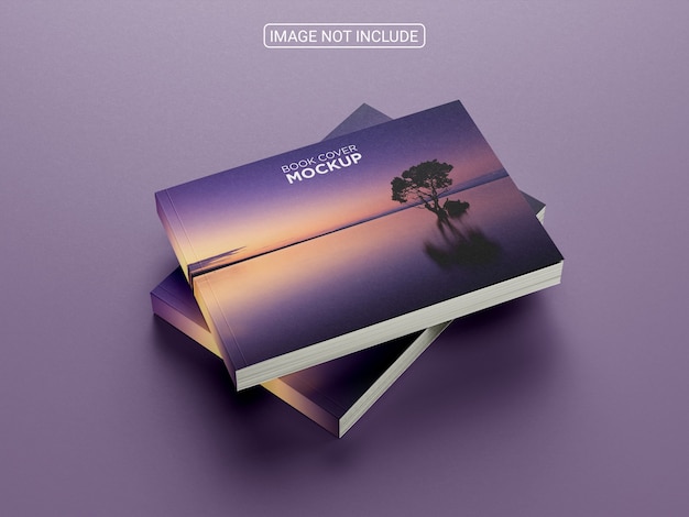 PSD horizontal catalogue cover mockup