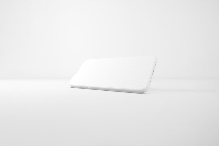 PSD horizontal clean phone 16 pro max mockup