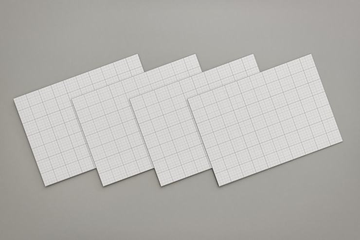 PSD horizontal page brochure cover mockup 02