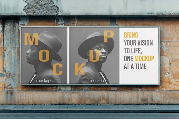 Horizontal screen  billboard mockup